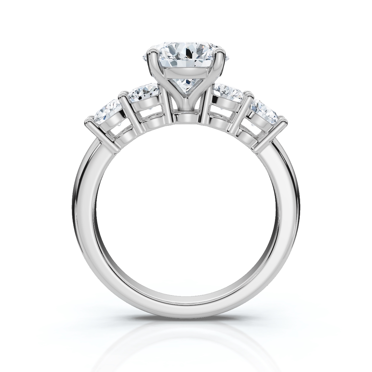 14K White Gold Juvela Accents Lab Grown Diamond Ring (4/5 ct. tw)