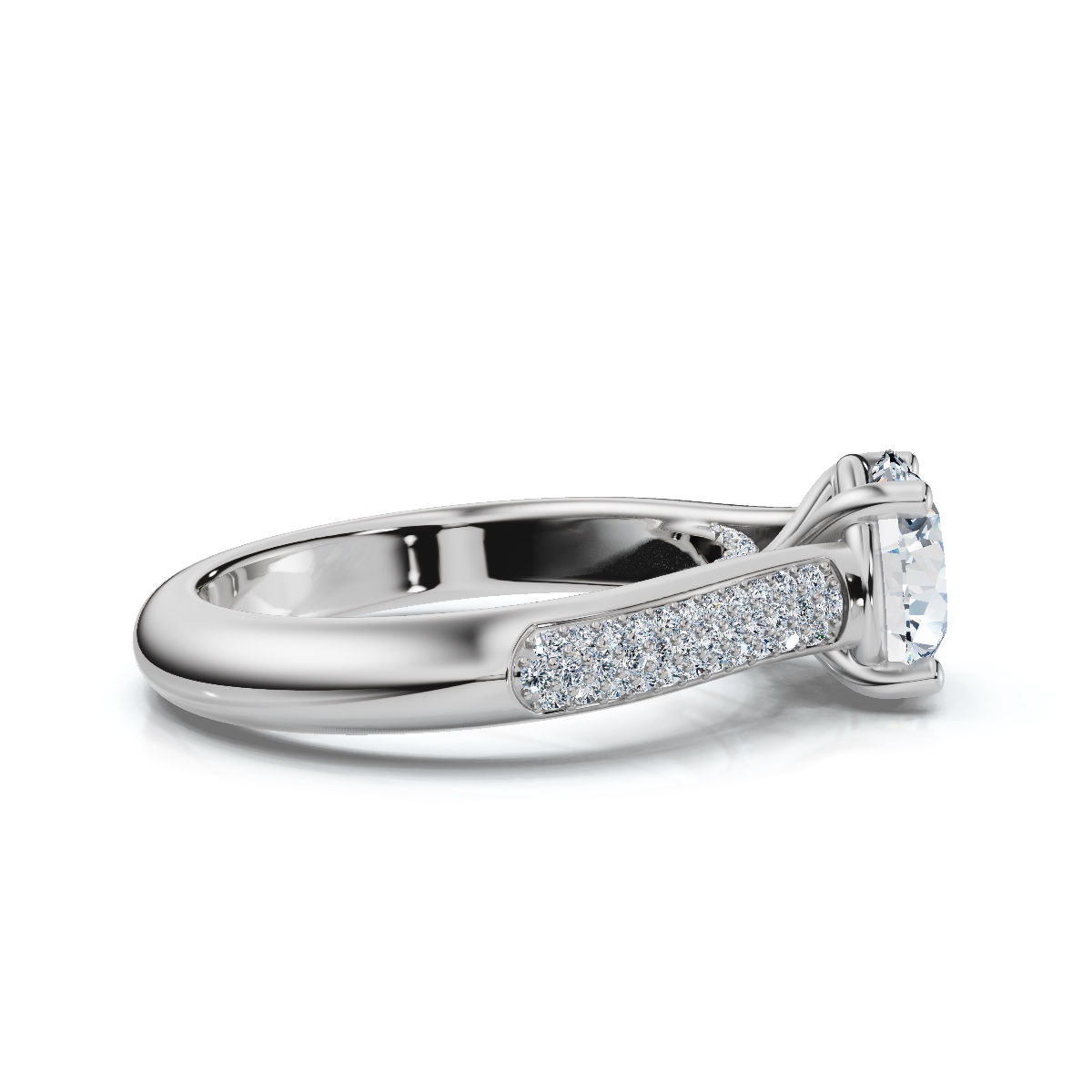 14K White Gold Freyja Hidden Accents Lab Grown Diamond Ring (1/5 ct. tw)