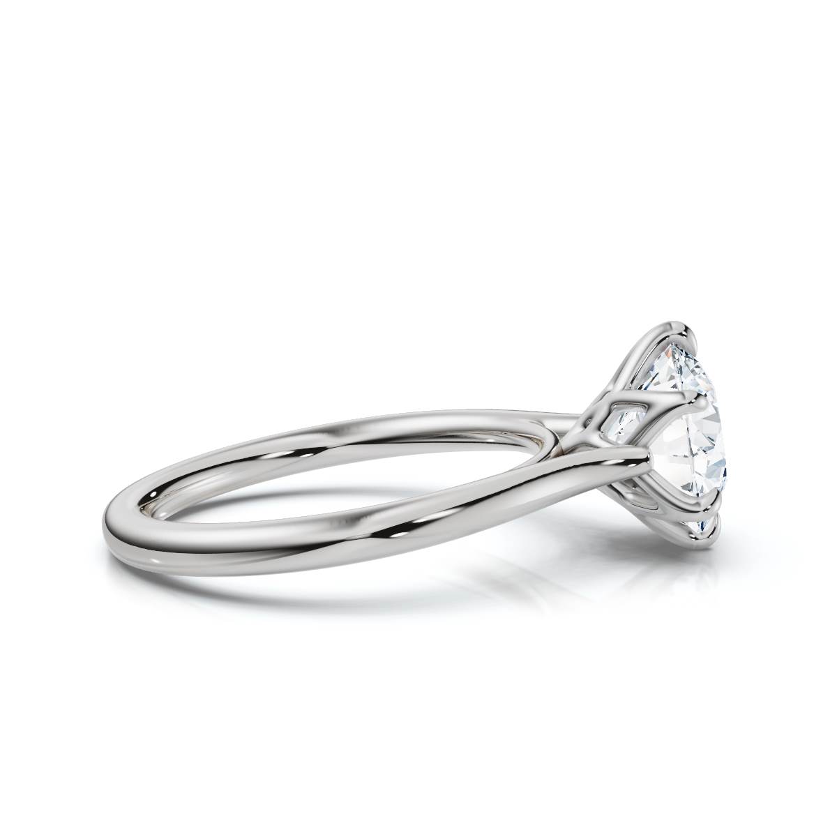 14K White Gold Quivara Solitaire Engagement Ring 