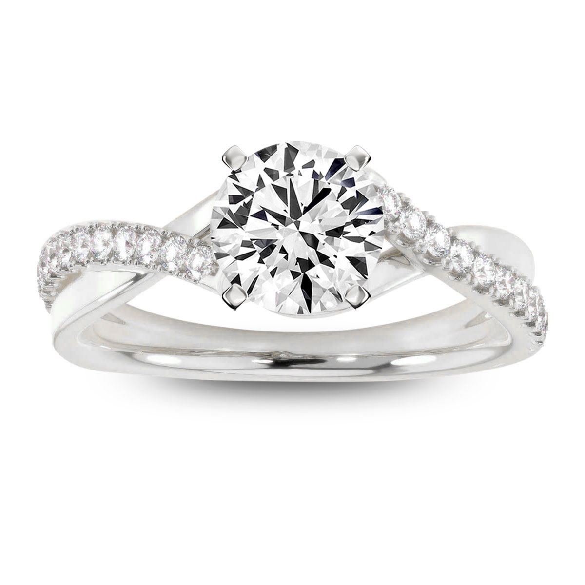 14K White Gold Ilanit Lab Grown Diamond Ring (1/4 ct. tw)