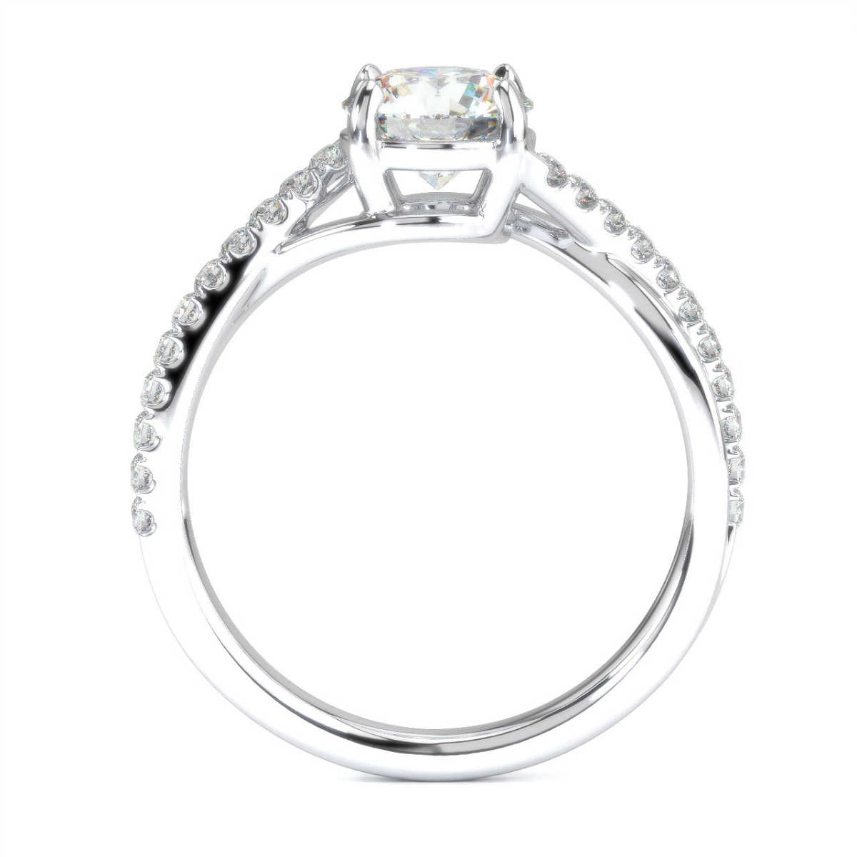 14K White Gold Ilanit Lab Grown Diamond Ring (1/4 ct. tw)